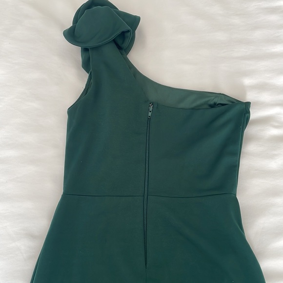 Formal One-Shoulder Ruffle Dress - Picture 7 of 9